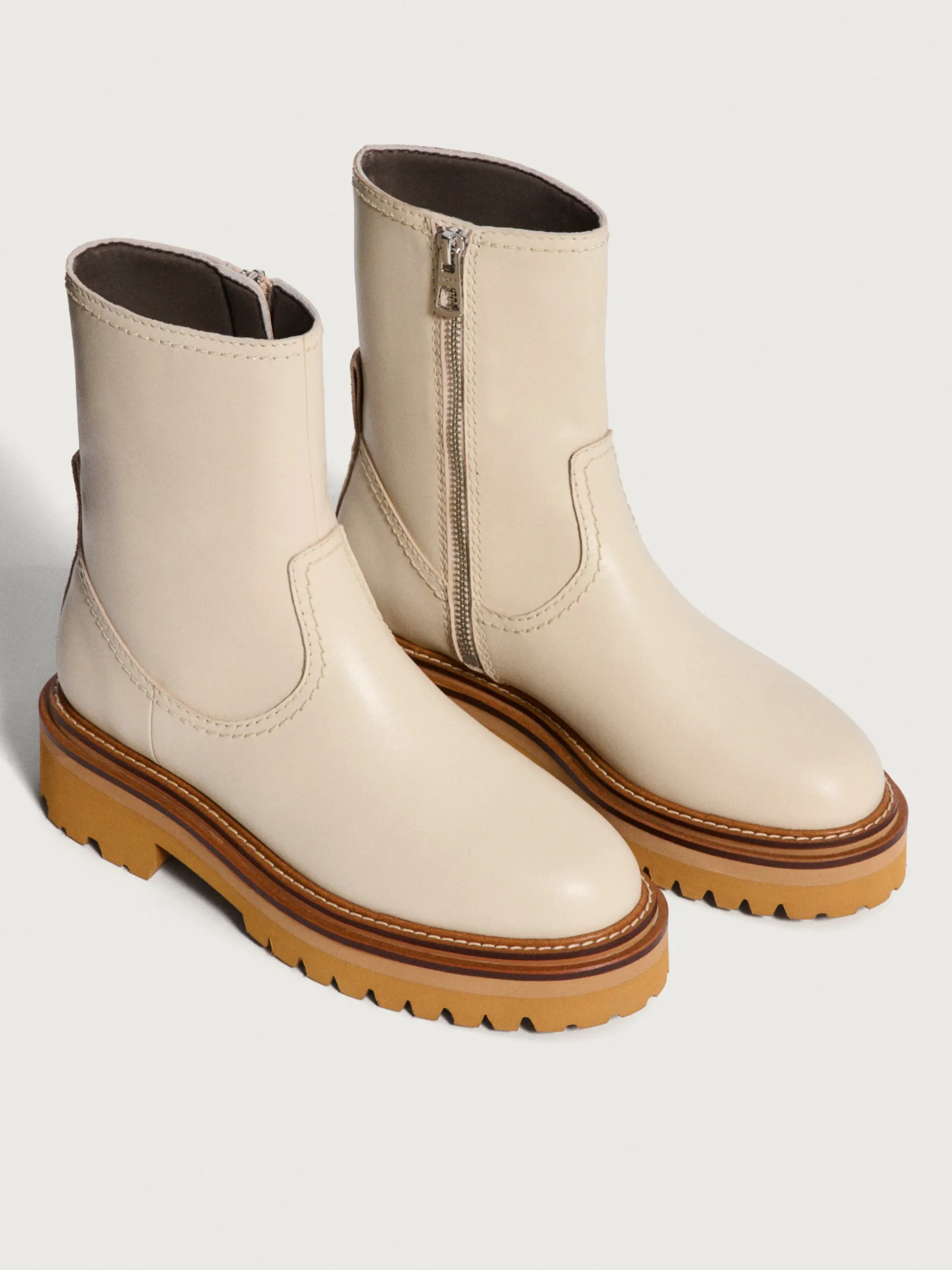 BOTA PIEL OFFICE OFF WHITE^HOFF