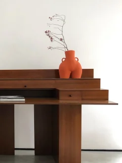 LOVE HANDLES VASE ORANGE^HOFF