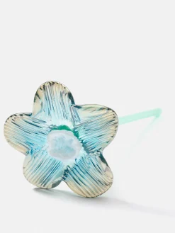 MOUTHBLOWN CRYSTAL FLOWER SILVER^HOFF Outlet