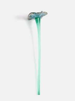 MOUTHBLOWN CRYSTAL FLOWER SILVER^HOFF Outlet