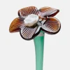 MOUTHBLOWN CRYSTAL FLOWER BROWN^HOFF Best