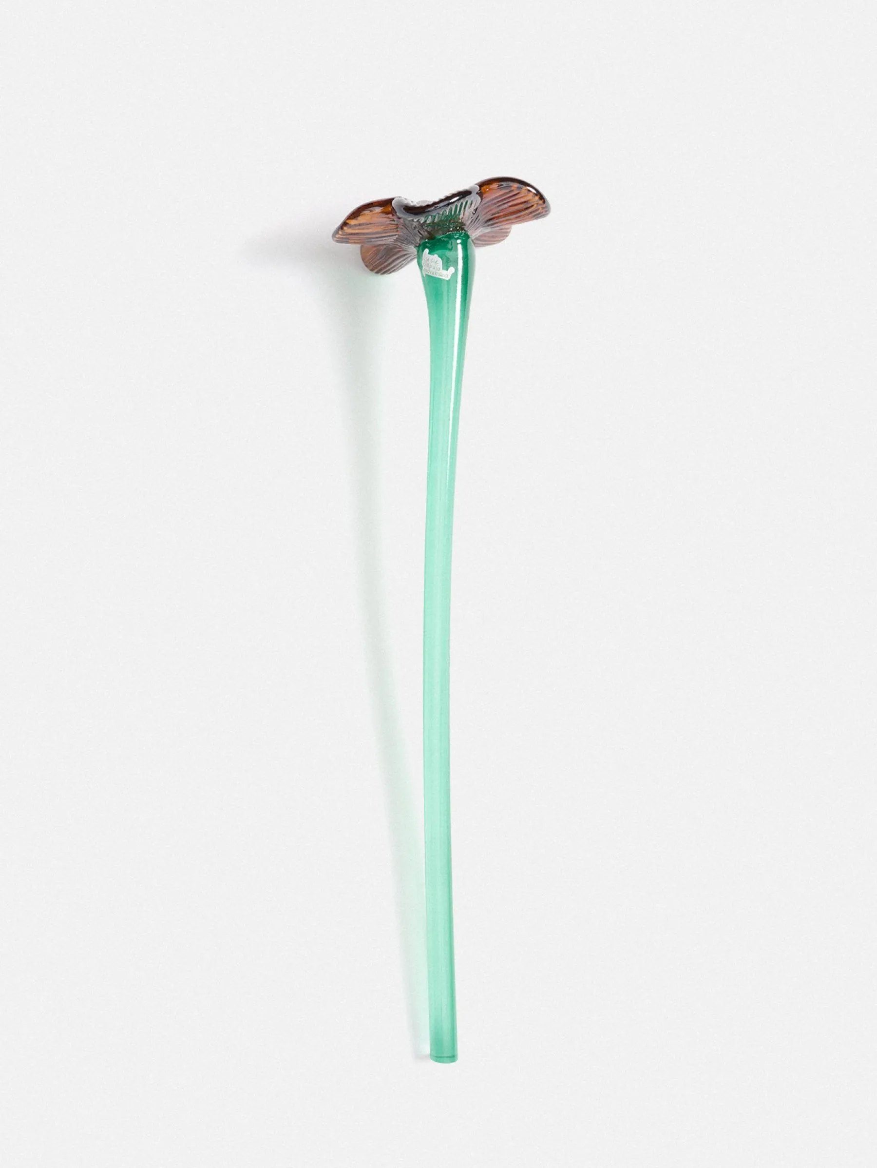 MOUTHBLOWN CRYSTAL FLOWER BROWN^HOFF Best